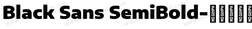 Black Sans SemiBold字体转换